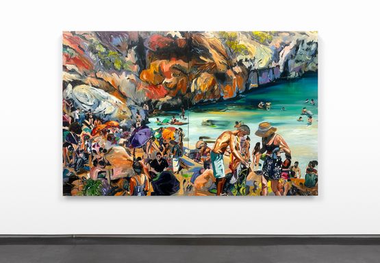 Bathers by Rex Southwick contemporary artwork Painting