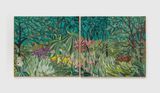 Diptico Dapres Rousseau Diptych dapres Rousseau by Mucki Botkay contemporary artwork textile
