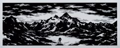 The Reflection - White by Cleon Peterson contemporary artwork Print
