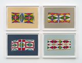 Bishkische Set 38 Big Lark  Bird Woman  Corn Woman  Feather by Wendy Red Star contemporary artwork drawing painting works on paper