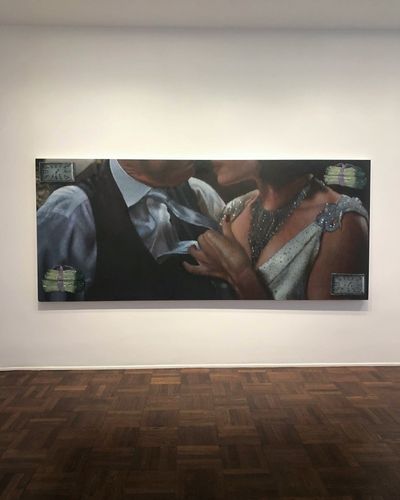 Issy Woods Textured Paintings Evoke Uncanny Aesthetics at Michael Werner
