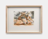 Study for court game by Holly Lowen contemporary artwork works on paper