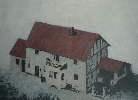 Der Besuch der Eltern by Heribert Ottersbach contemporary artwork Painting
