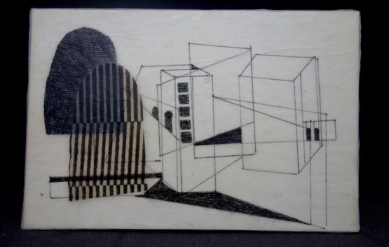 Encaustic Drawing 1 by Heba Y. Amin contemporary artwork Painting