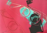 Perrier - red by Andy Warhol contemporary artwork print