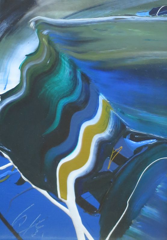 Untitled J-234 by Kazuo Shiraga contemporary artwork Painting