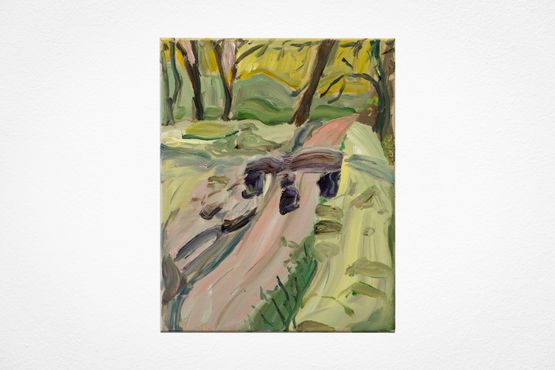 The Clapper Bridge by Luke Edward Hall contemporary artwork Painting