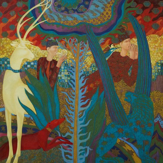 The Tree of Life by Timur DVatz contemporary artwork Painting
