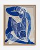 Blue Nude Wireframe after Matisse by Matthew Stone contemporary artwork Painting