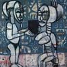 Tablettes De Pierre by Jean-Baptiste Djeka contemporary artwork Painting