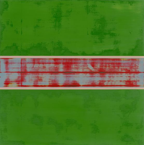 Overlaid Series No.25-30-01 by Kim Deok Han contemporary artwork Painting