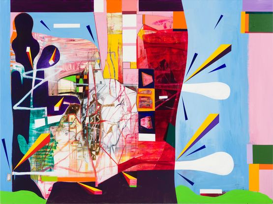 Alphaville by Gareth Sansom contemporary artwork Painting