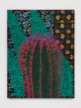 Fire Barrel Cactus by Shezad Dawood contemporary artwork painting textile