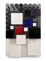 Blanc et couler by Jesus Rafael Soto contemporary artwork painting sculpture