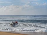 Boat Returning to Shore Cote dIvoire by Lucas Foglia contemporary artwork print