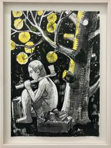 The Woodchopper by Carlo DAnselmi contemporary artwork drawing