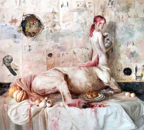 The Room of the Little Boy by Guillermo Lorca contemporary artwork Painting
