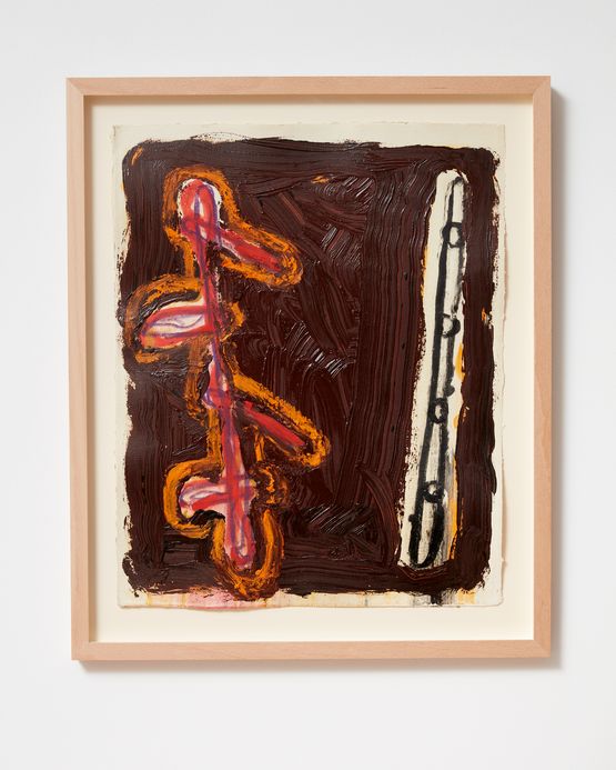 Ladder and Step Series 41 by Basil Beattie contemporary artwork Painting