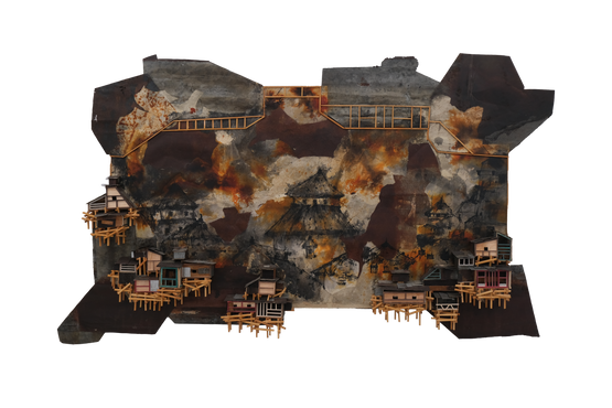 Petang Kota by Asmo Adji contemporary artwork Mixed Media