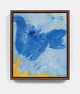 Blue Bird  Blue Planet by Elizabeth Ibarra contemporary artwork drawing painting works on paper