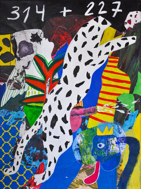 You are my thrill by Ramina Saadatkhan contemporary artwork Painting