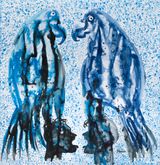 Creole Love Song by Barthelemy Toguo contemporary artwork painting works on paper