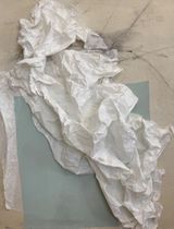Re-encounter by Lin Yan contemporary artwork drawing painting textile works on paper