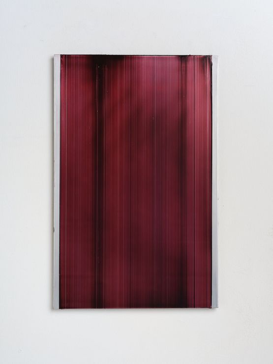 Slider - red purple 1 by Noel Ivanoff contemporary artwork Painting