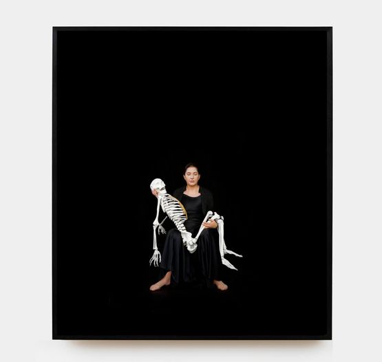 Holding the Skeleton 2008 by Marina Abramovic contemporary artwork Painting