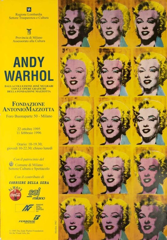 Marilyn Diptych Original Vintage Pop Art Poster by Andy Warhol contemporary artwork Works on Paper
