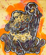The Growth of the Lion Cub by Miwa Komatsu contemporary artwork painting
