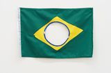 The New Brazilian Flag  4 by Raul Mourao contemporary artwork sculpture
