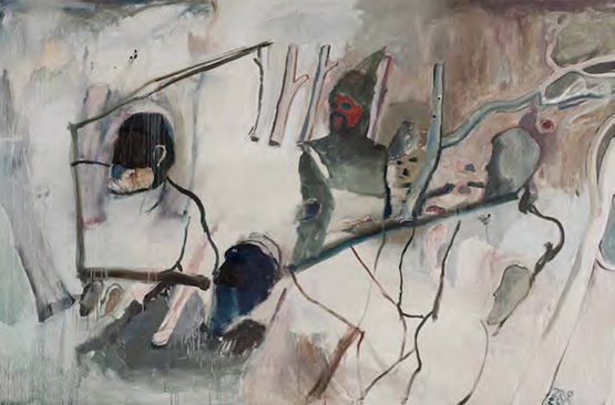 Circus in Folk by Zhao Yang contemporary artwork Painting
