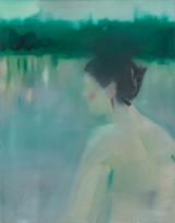 I want my body to dissolve in the rain by Magdalena Herzog contemporary artwork painting