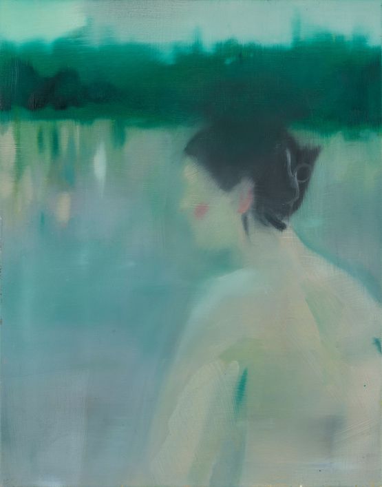 I want my body to dissolve in the rain by Magdalena Herzog contemporary artwork Painting