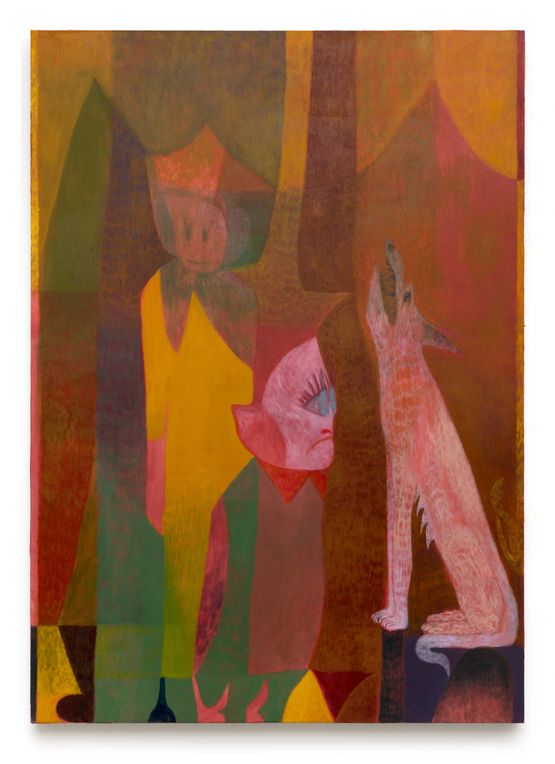 The Girl Who Swallowed the Wolf by Maja Ruznic contemporary artwork Painting