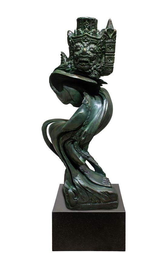 Future Relic Vakrasana by Jemana Murti contemporary artwork Sculpture