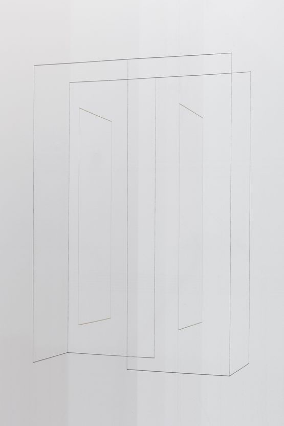 Line Sculpture cuboid 26 by Jong Oh contemporary artwork Sculpture