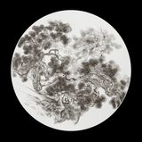 Imitating Pine and Cranes by Yu Chung-Lin by Chen Chun-Hao contemporary artwork mixed media painting sculpture