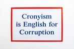 Cronyism is English for Corruption by Jeremy Deller contemporary artwork Print