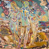 The Three Graces by Azuki Furuya contemporary artwork painting