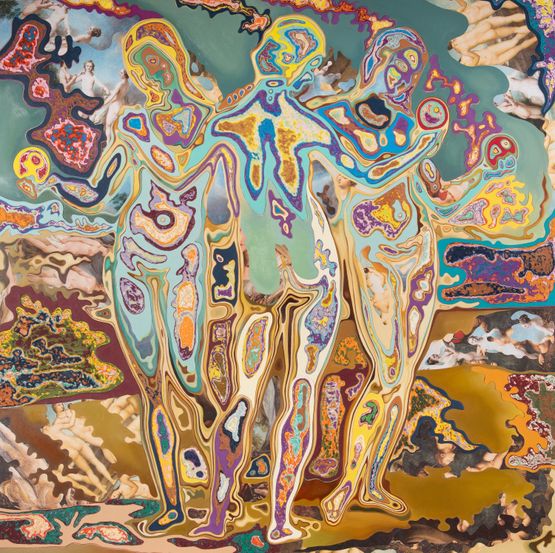 The Three Graces by Azuki Furuya contemporary artwork Painting