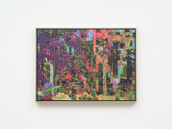 Monarch Wing Landscape by Zac Langdon-Pole contemporary artwork Mixed Media