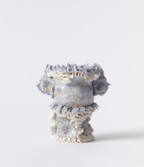 Lilac Flower Urn by Ebony Russell contemporary artwork Sculpture