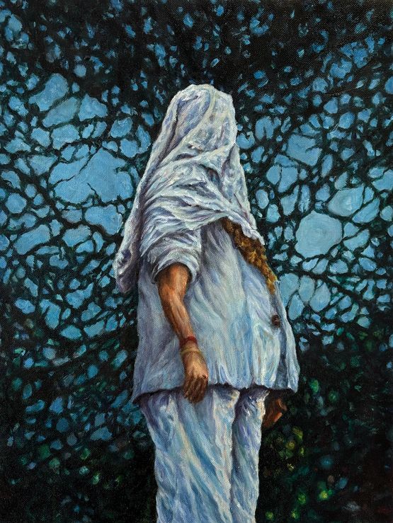 Golconda by Uday Banerjee contemporary artwork Painting