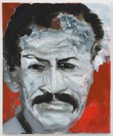 Portrait of Jack Whitten by Marlene Dumas contemporary artwork painting