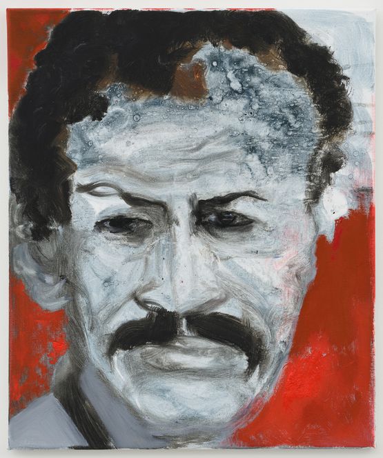 Portrait of Jack Whitten by Marlene Dumas contemporary artwork Painting