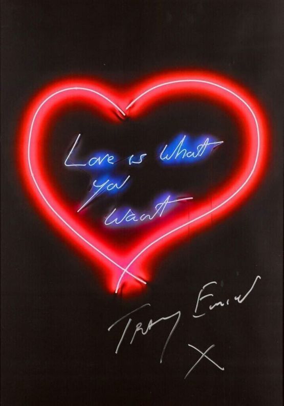 Love Is What You Want by Tracey Emin contemporary artwork Works on Paper