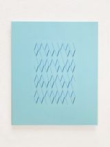 113 lines in blue by Isaac Chong Wai contemporary artwork painting