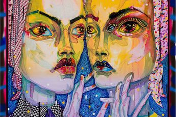 Contemporary art exhibition Del Kathryn Barton the women who fell to earth at Roslyn Oxley9 Gallery Sydney Australia